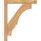 Ekena Millwork Balboa Block Smooth Bracket w/ Offset Brace, Western Red Cedar, 3 1/2"W x 16"D x 20"H BKT0402X16X20BOA05SWR - alternate 4